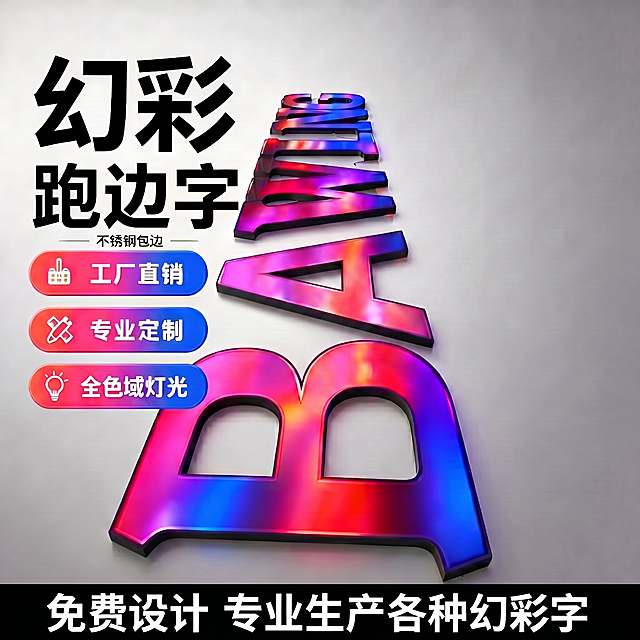将图中的字母O修改为字母A，保持原有幻彩发光立体效果和色彩风格一致，保留所有其他内容元素和图片尺寸不变