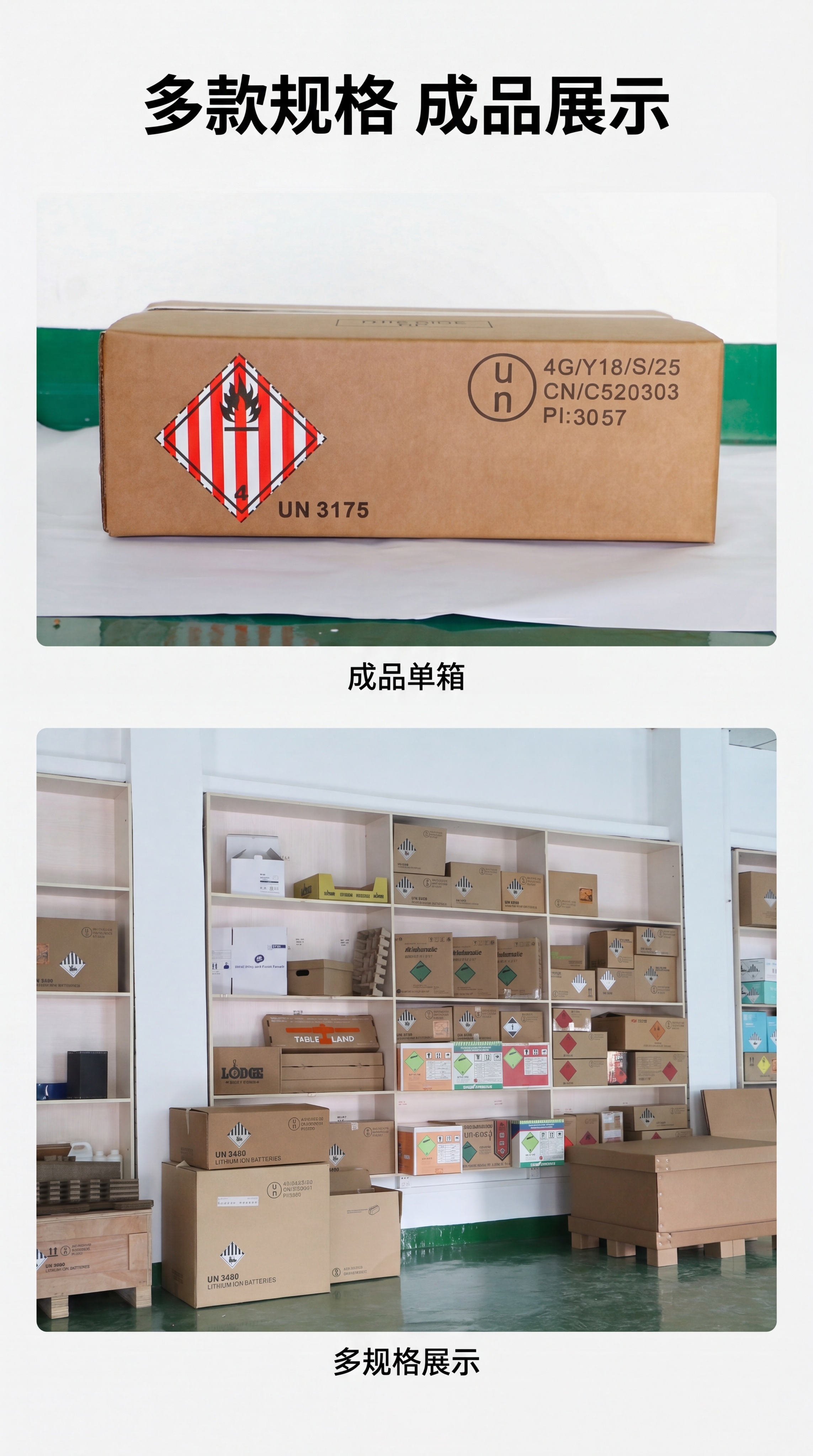 [第3屏] 产品多角度实拍展示-多款UN危包纸箱实物展示，本屏… - 图片创意预览