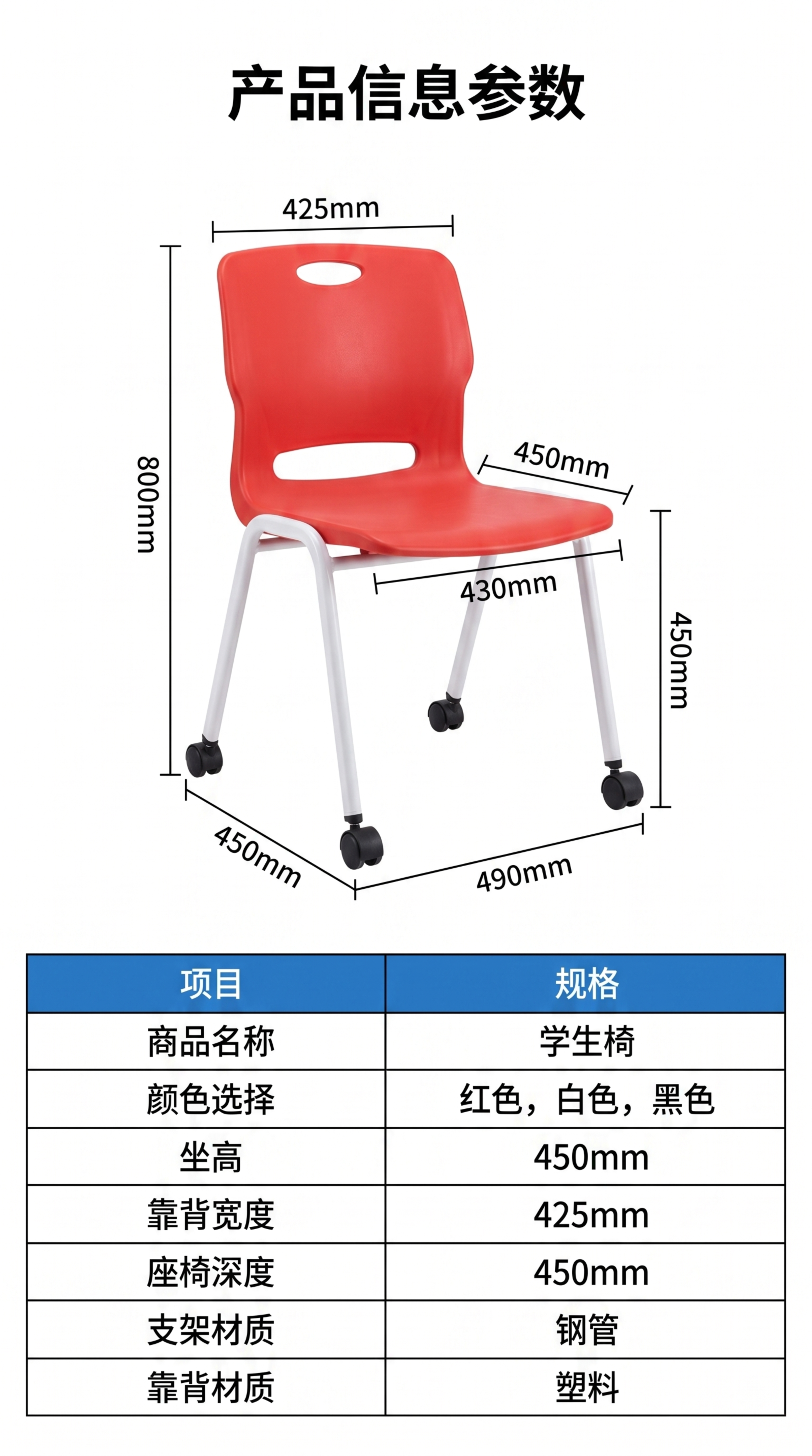 [第8屏] 产品信息参数页，完整尺寸参数展示，本屏使用【图3】… - 图片创意预览