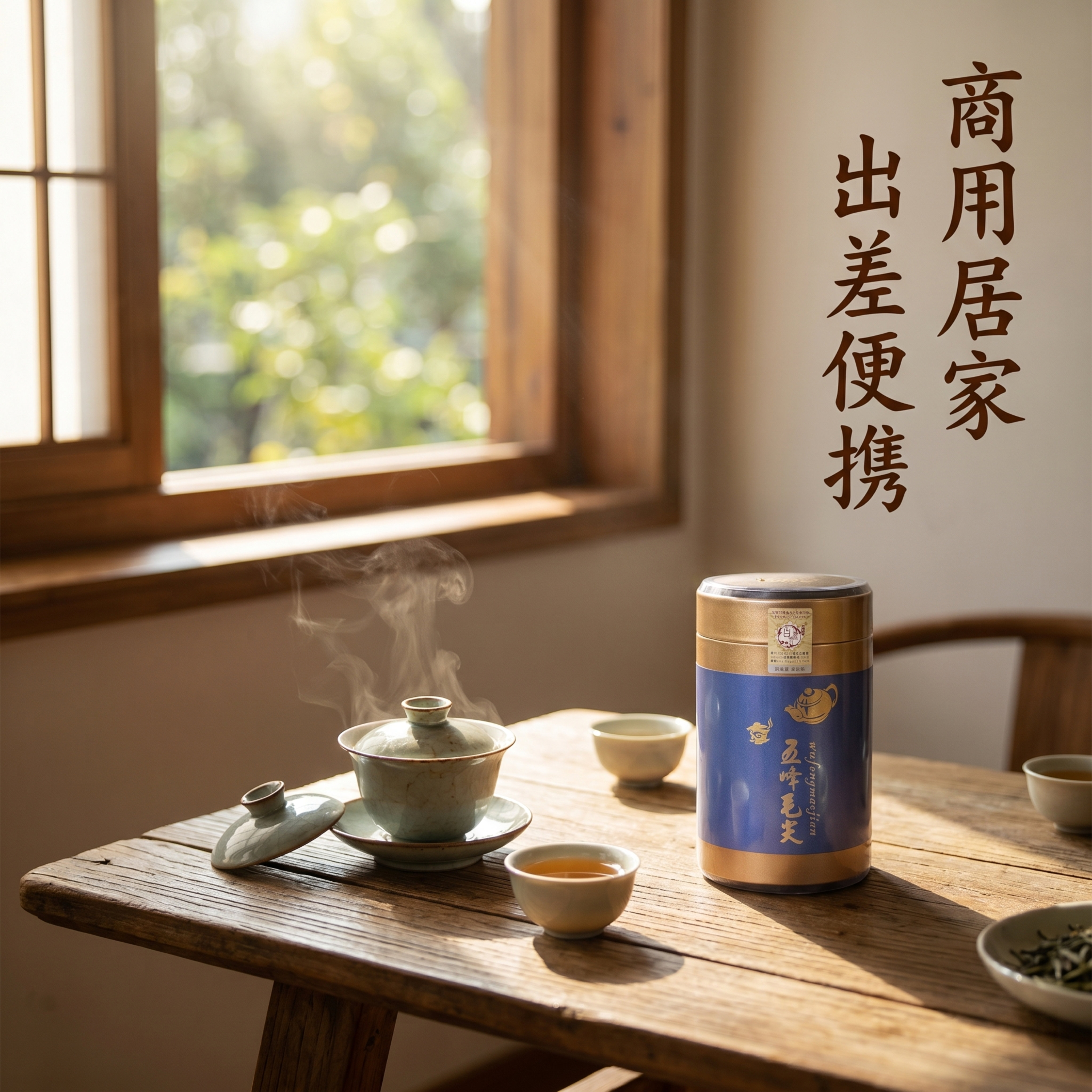[主图-5] 五峰毛尖多场景适用展示图 氛围风格为生活化，自然… - 图片创意预览