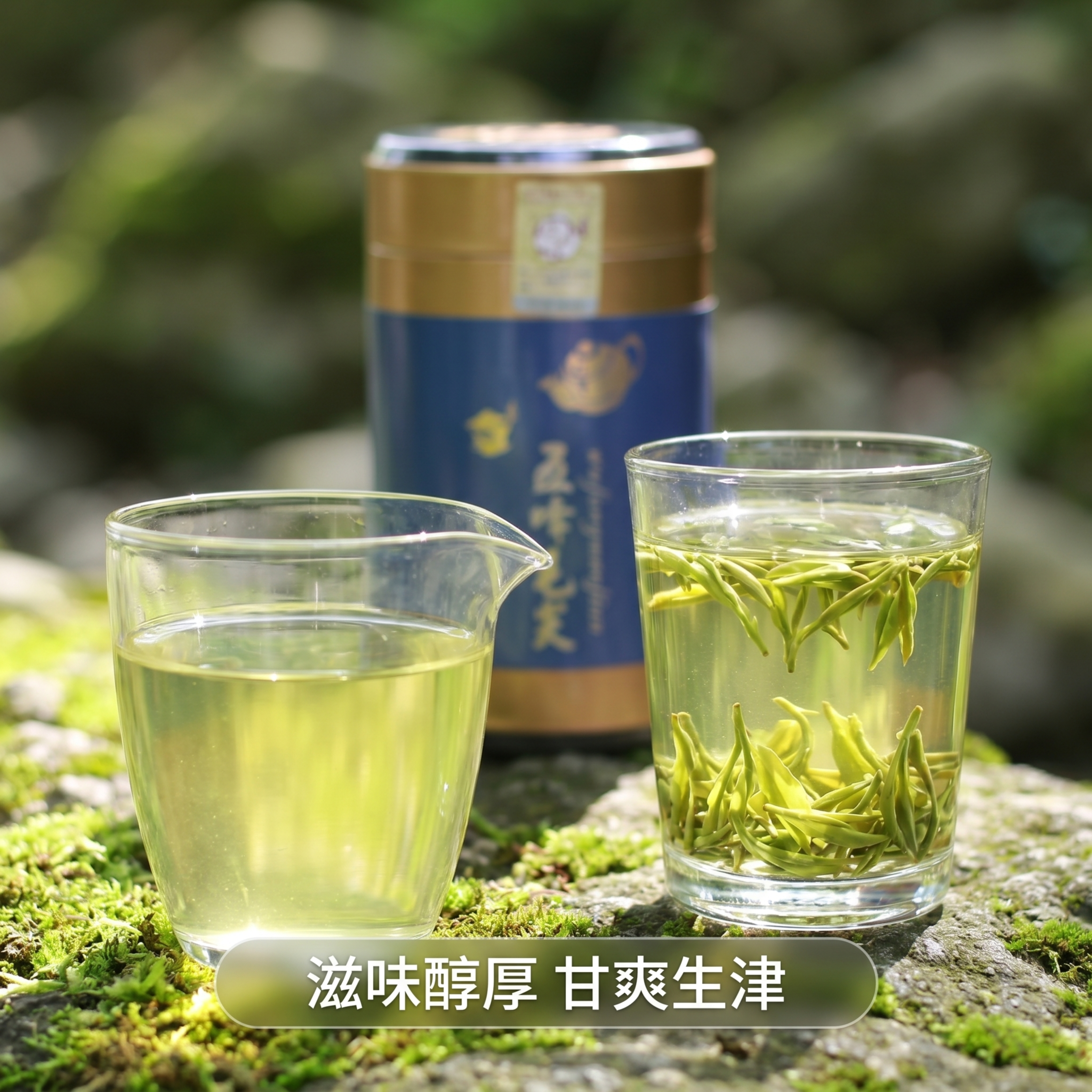 [主图-4] 五峰毛尖冲泡展示图 氛围风格为通透治愈，突出茶汤… - 图片创意预览