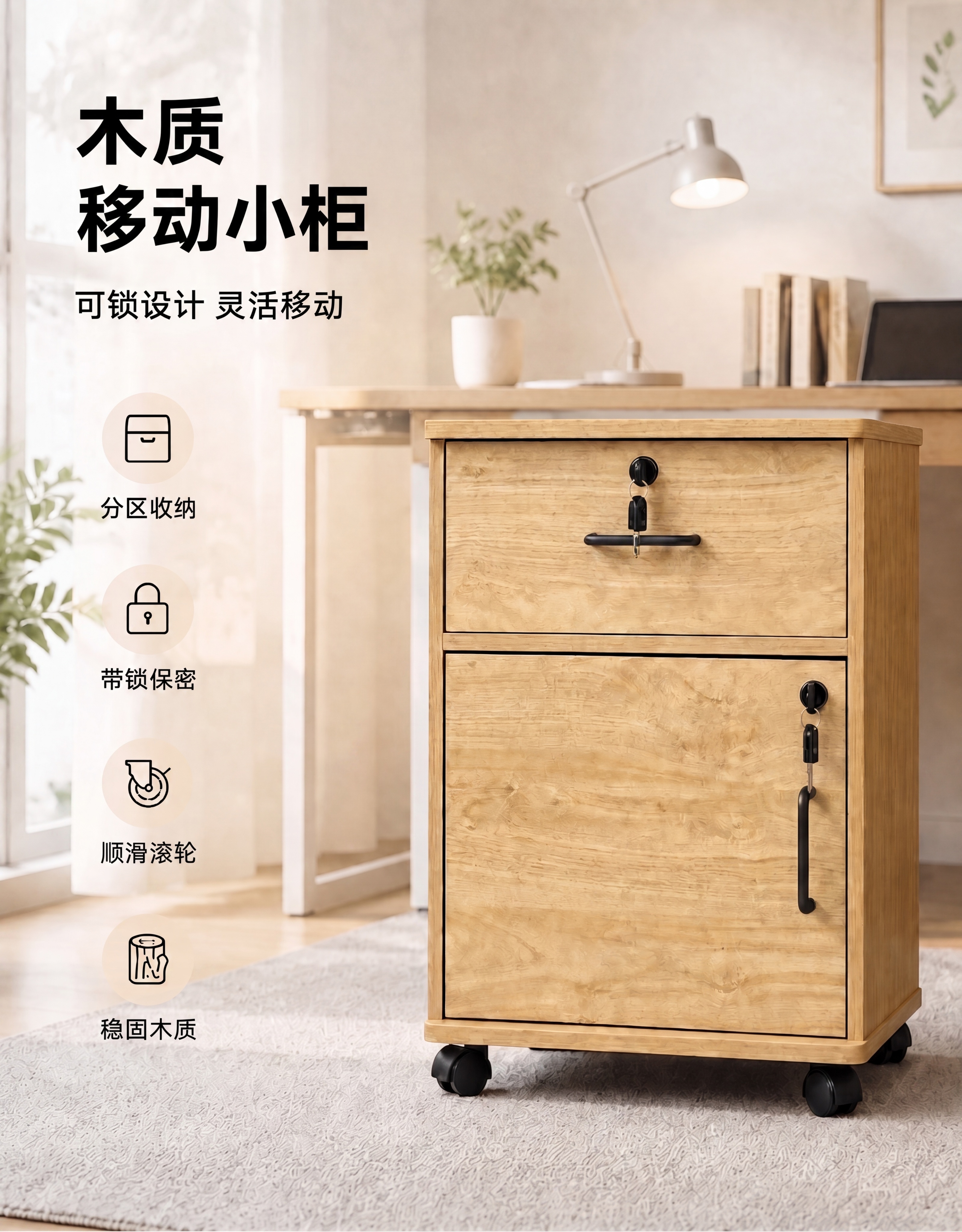 把图中所有铝合金银色拉手替换成参考图6的黑色拉手，其他内容、布… - 图片创意预览