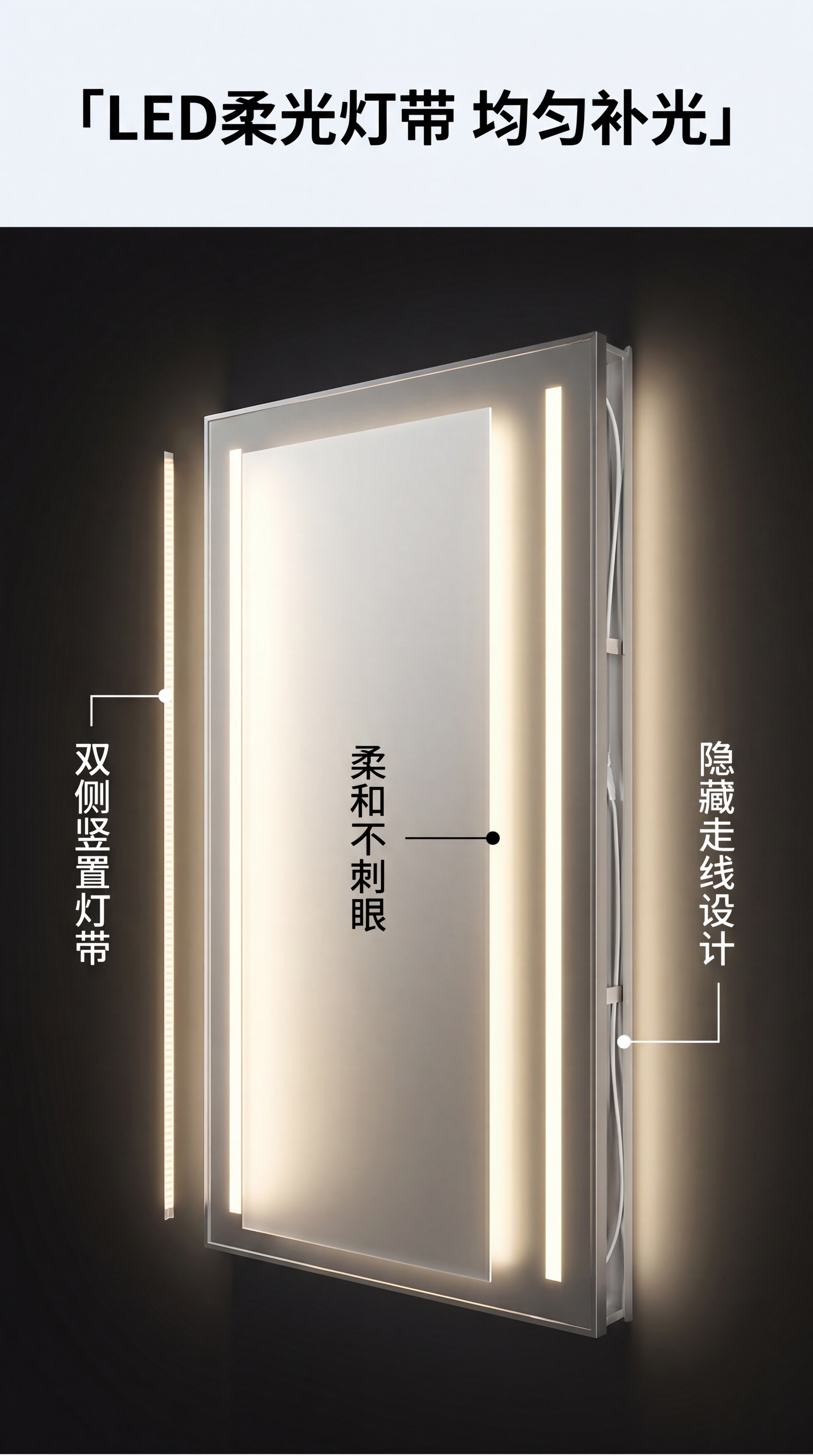 [第4屏] 结构解析-LED灯补光结构展示。本屏使用【图2】展… - 图片创意预览