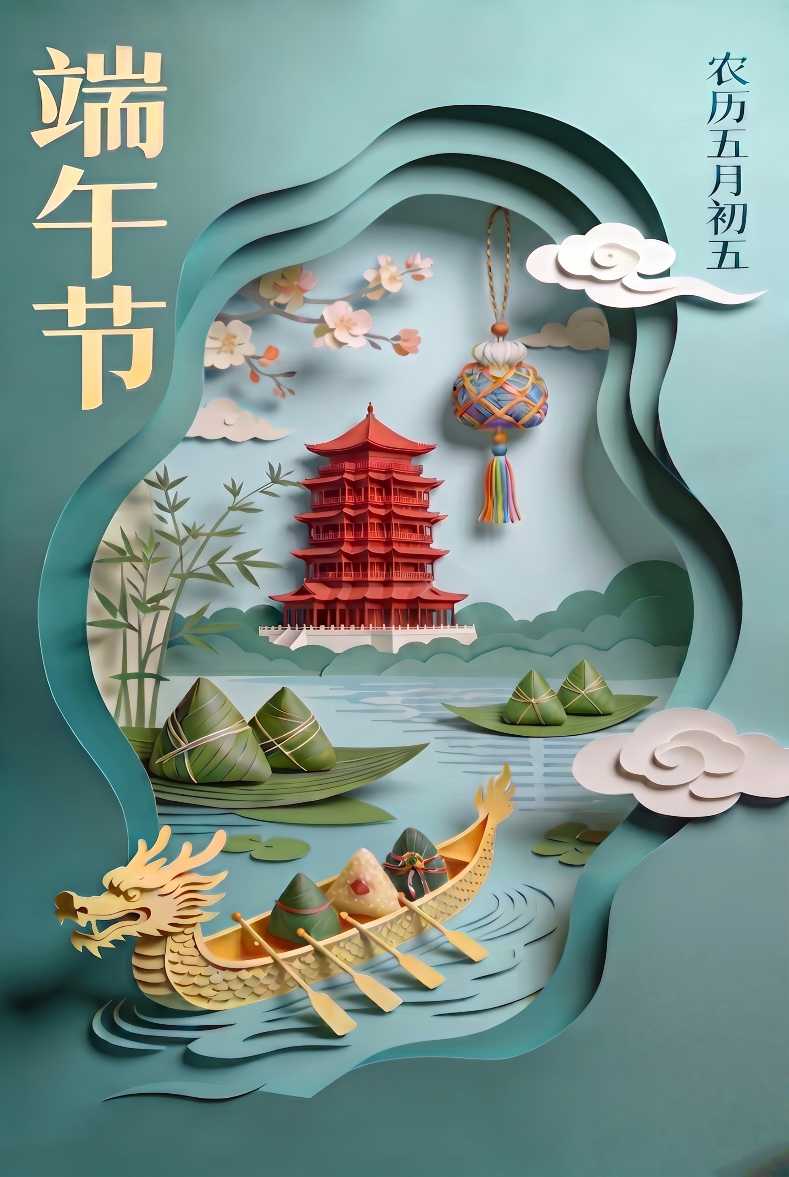 去除图片左上角的“AI生成”文字和线框水印，保持原有的青绿色背… - 图片创意预览