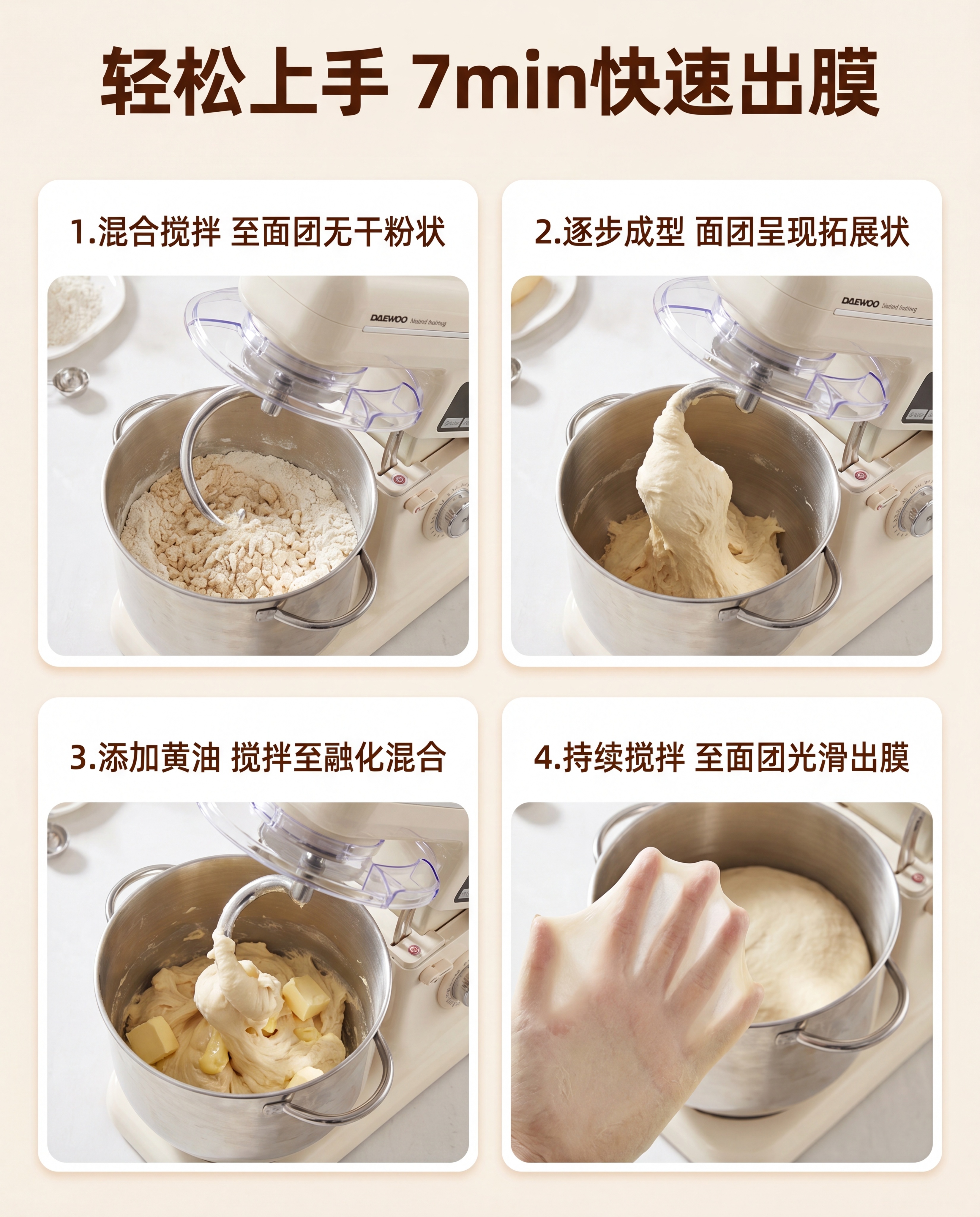 [第5屏] 功能实测-7分钟快速出膜步骤展示。本屏使用【图10… - 图片创意预览