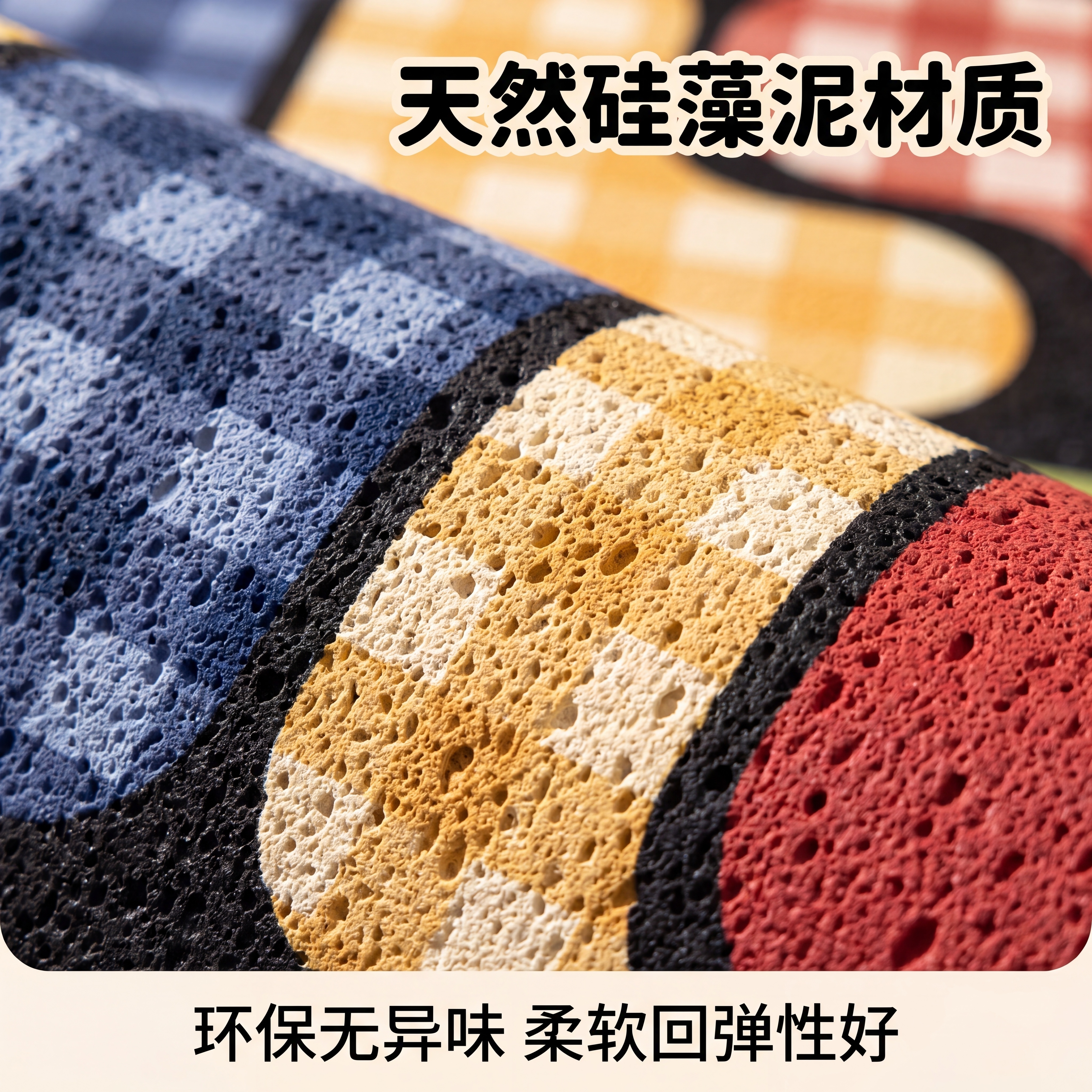 [主图-3] 硅藻泥材质微距特写品质图 [氛围风格] 专业质感… - 图片创意预览