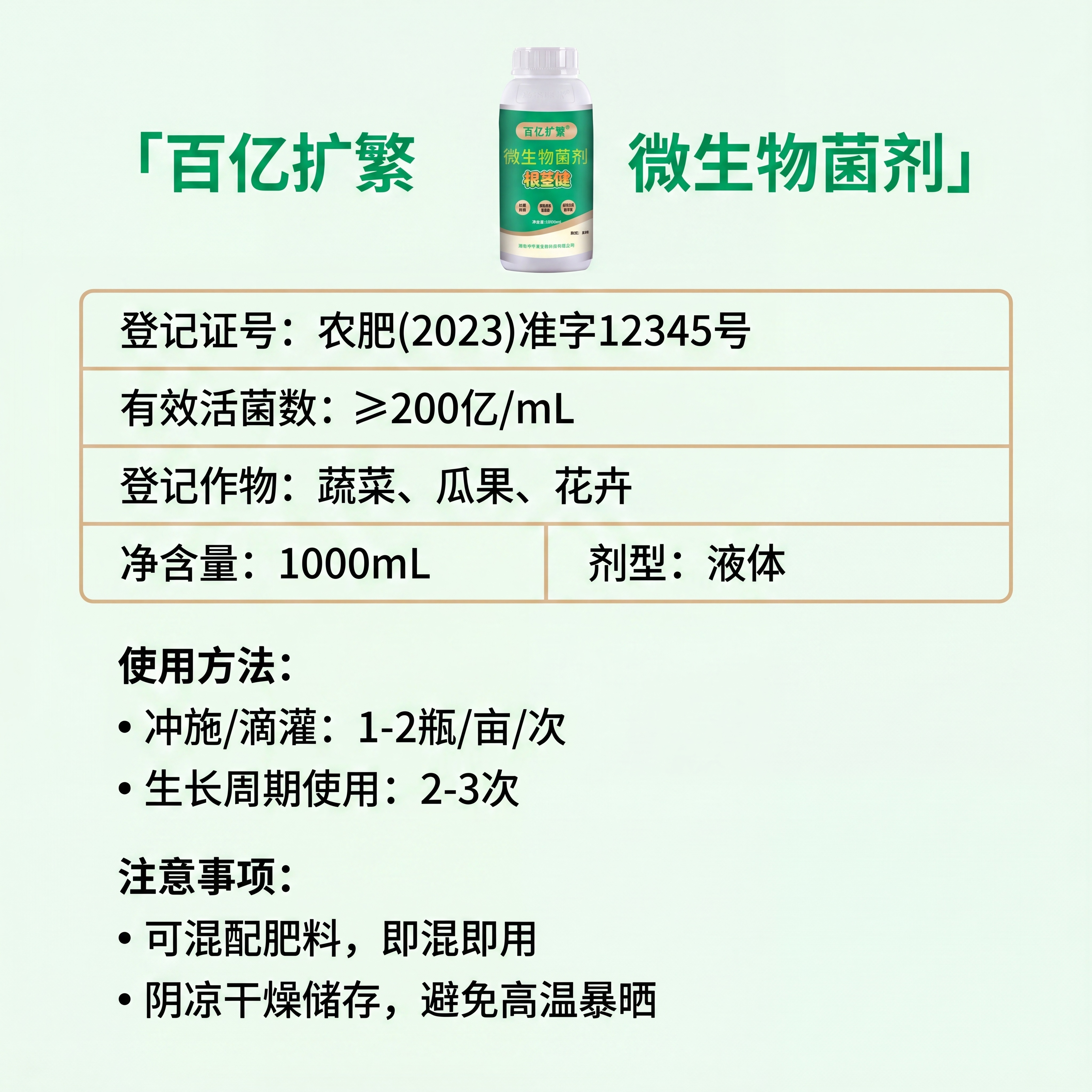 [第8屏] 产品参数和使用说明页，最后一屏收口，百亿扩繁微生物… - 图片创意预览