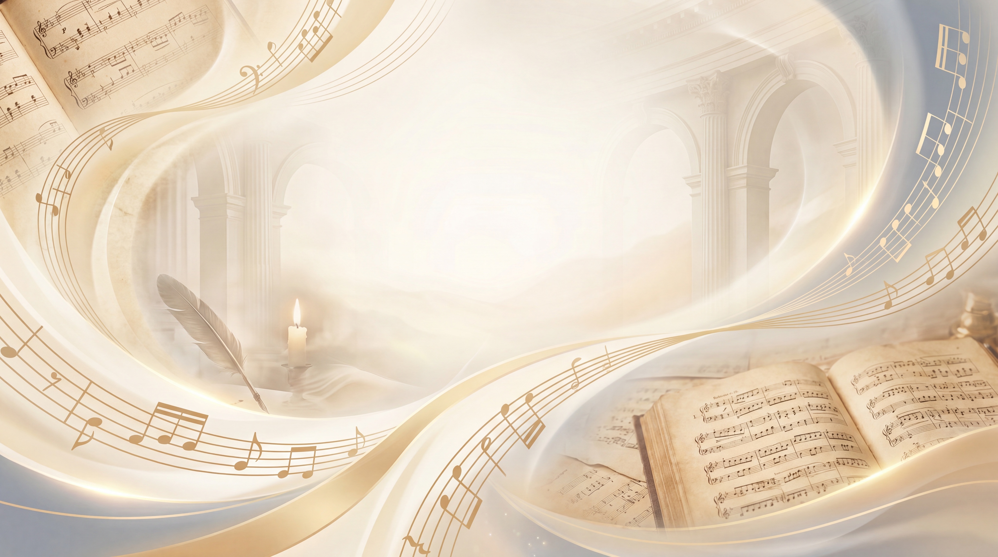 钢琴班级文艺汇演背景画面，节目为钢琴曲演奏；风格古典文艺，不具… - 图片创意预览