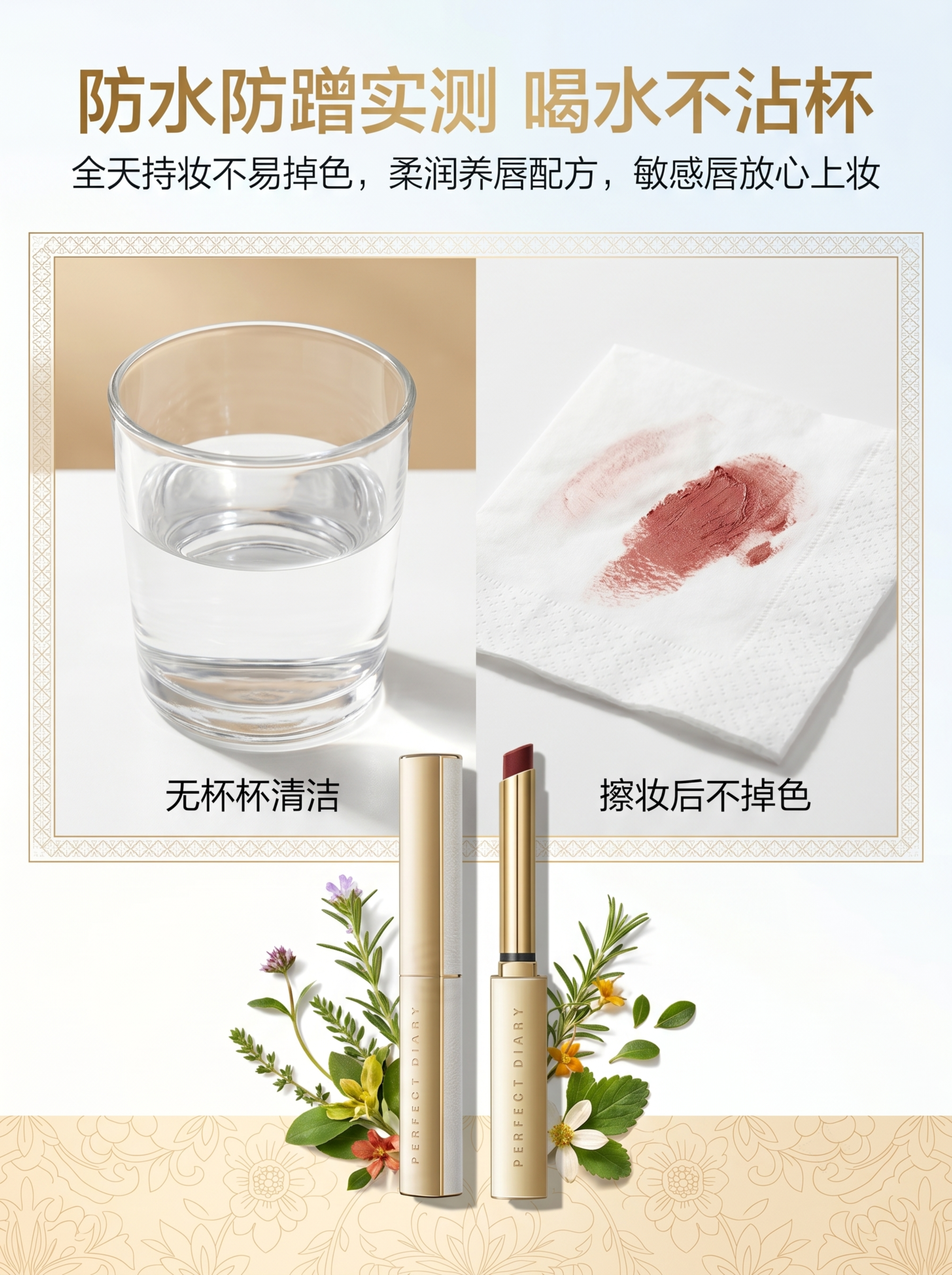 统一规范：全页暖金轻奢写实风，非遗纹样仅作低透底纹 / 边框装… - 图片创意预览