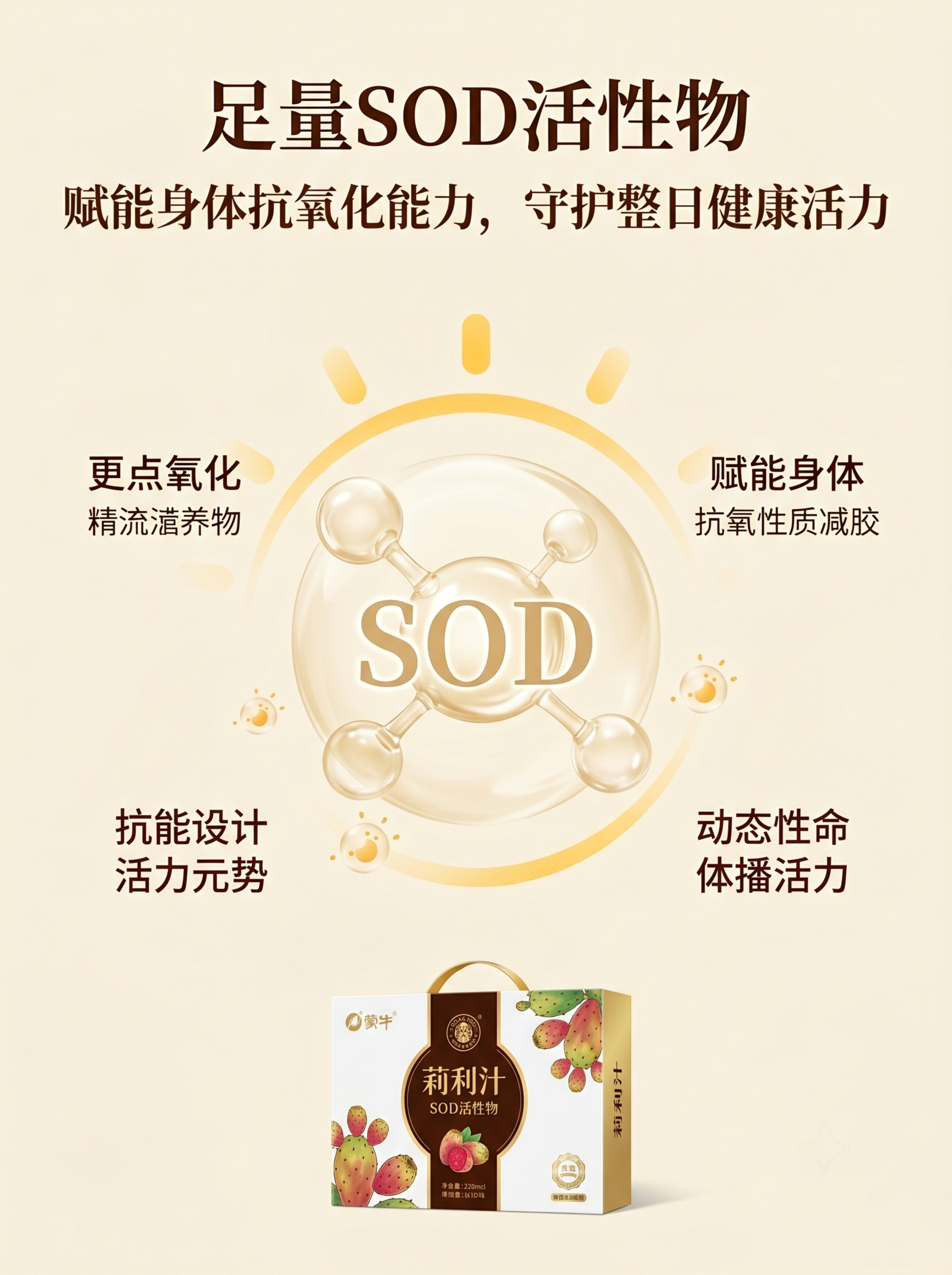 [第4屏] 刺梨原汁SOD活性物卖点详情页，抗氧化营养优势展示… - 图片创意预览