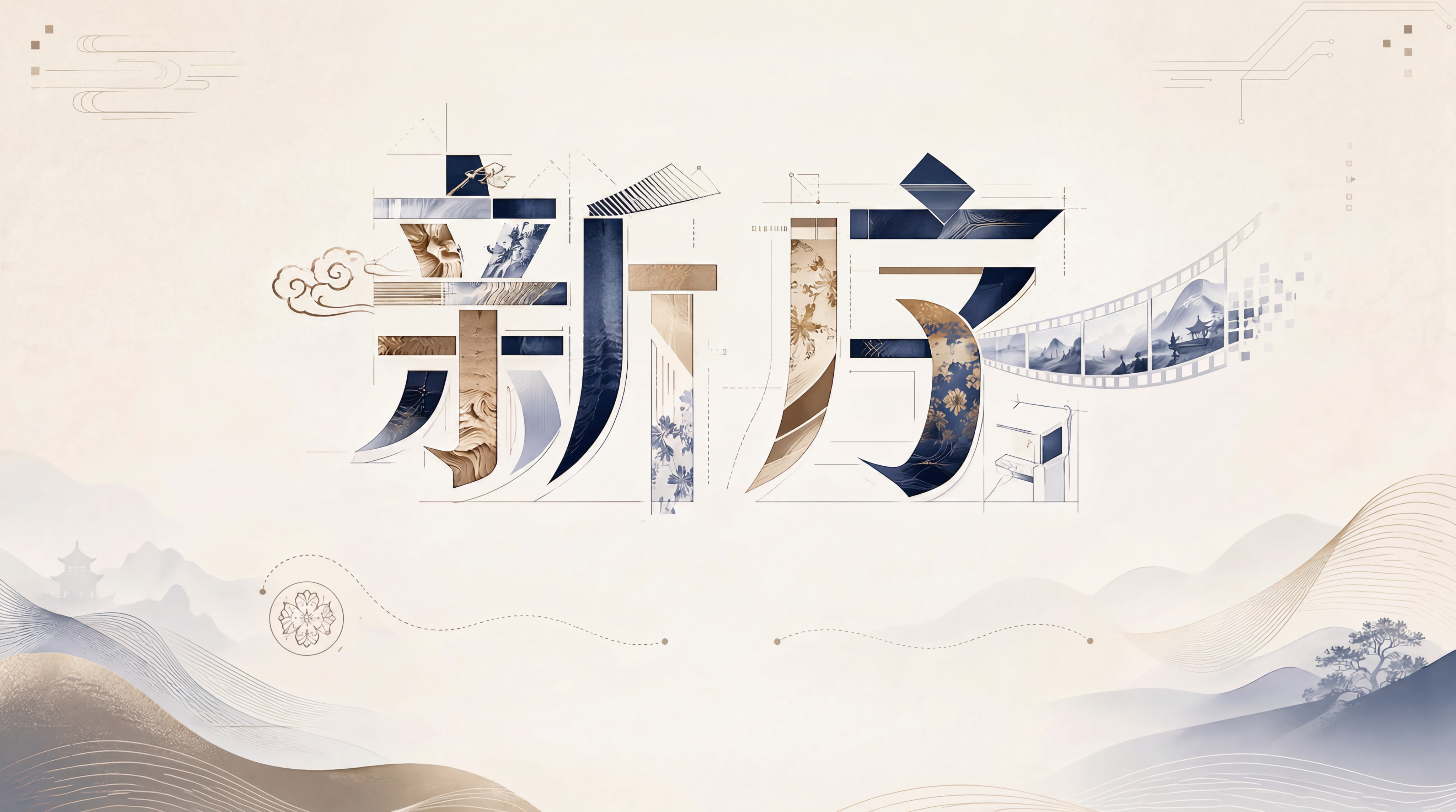 在原图基础上删除所有文字，保留现有背景和装饰元素，保留浅米黄底… - 图片创意预览