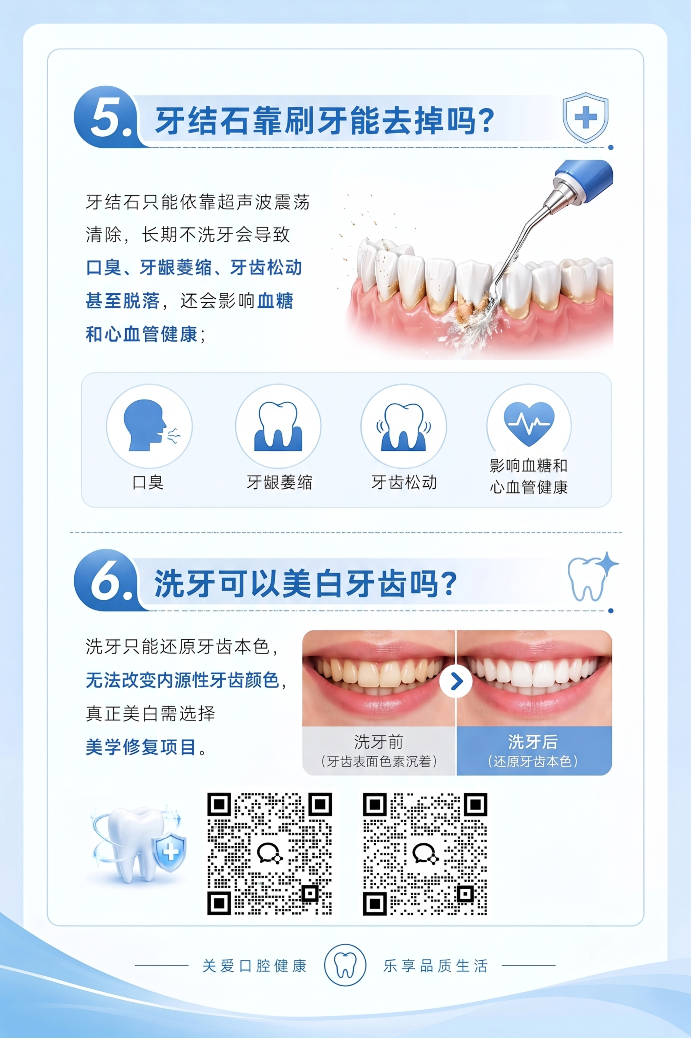 在这张口腔科普海报图片底部预留位置，将image2和image… - 图片创意预览