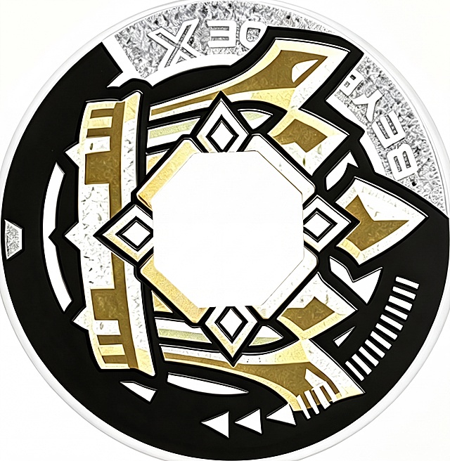 去除图片中心的八边形结构，并用纯白色填充该区域，保持原图案其余部分和风格不变