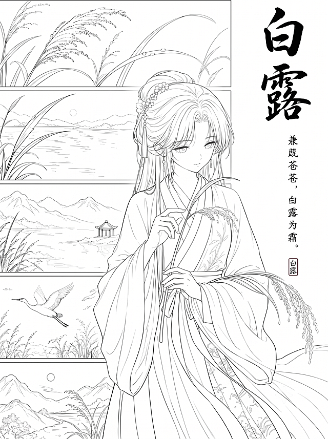 提取生成和原图同款的纯净黑白线描稿，保留所有轮廓细节，去除填色和阴影，保持3:4比例，4K分辨率