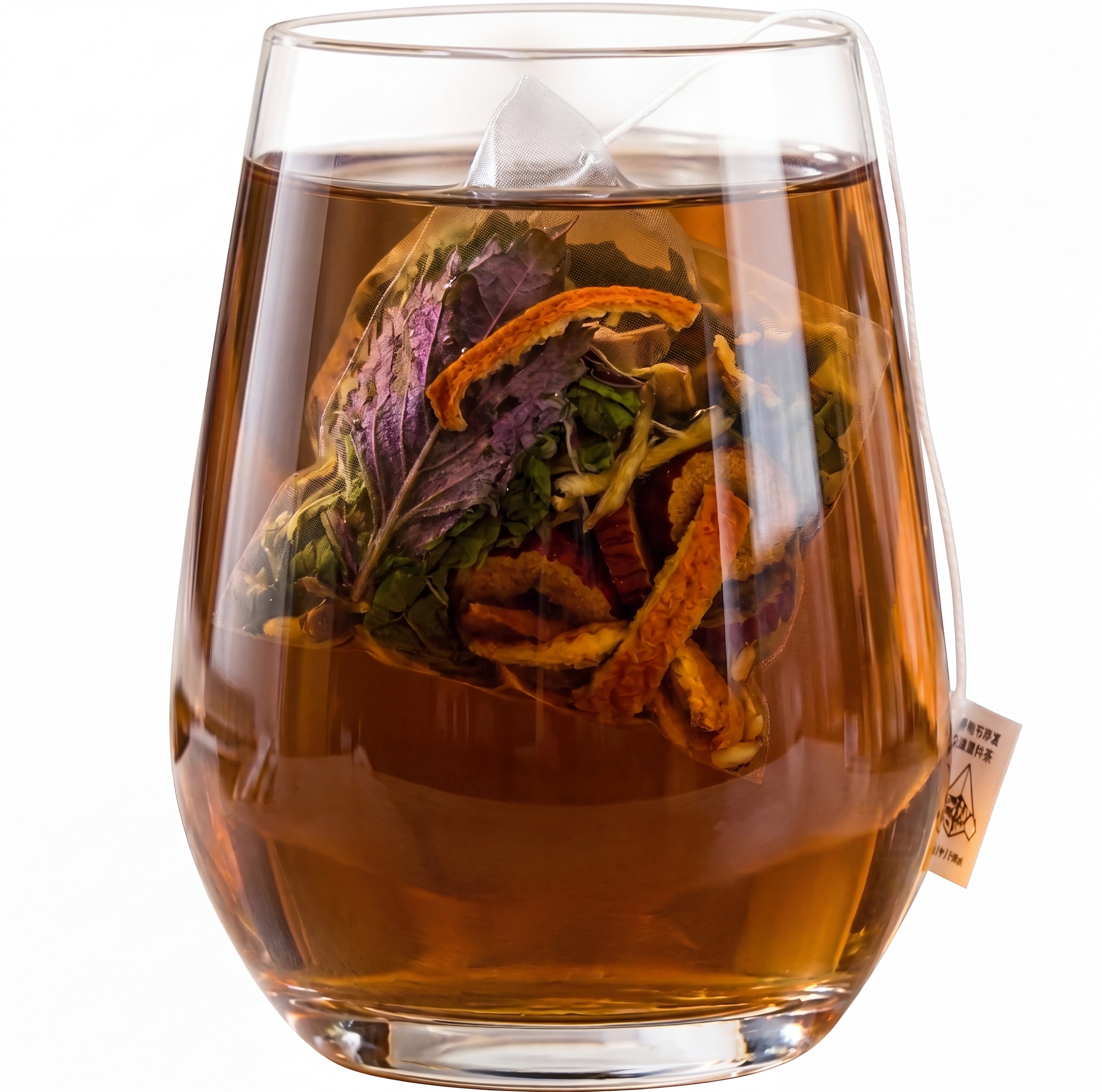保留原玻璃杯、三角包茶包的大小、挂绳标签完全不做任何改变，只修… - 图片创意预览