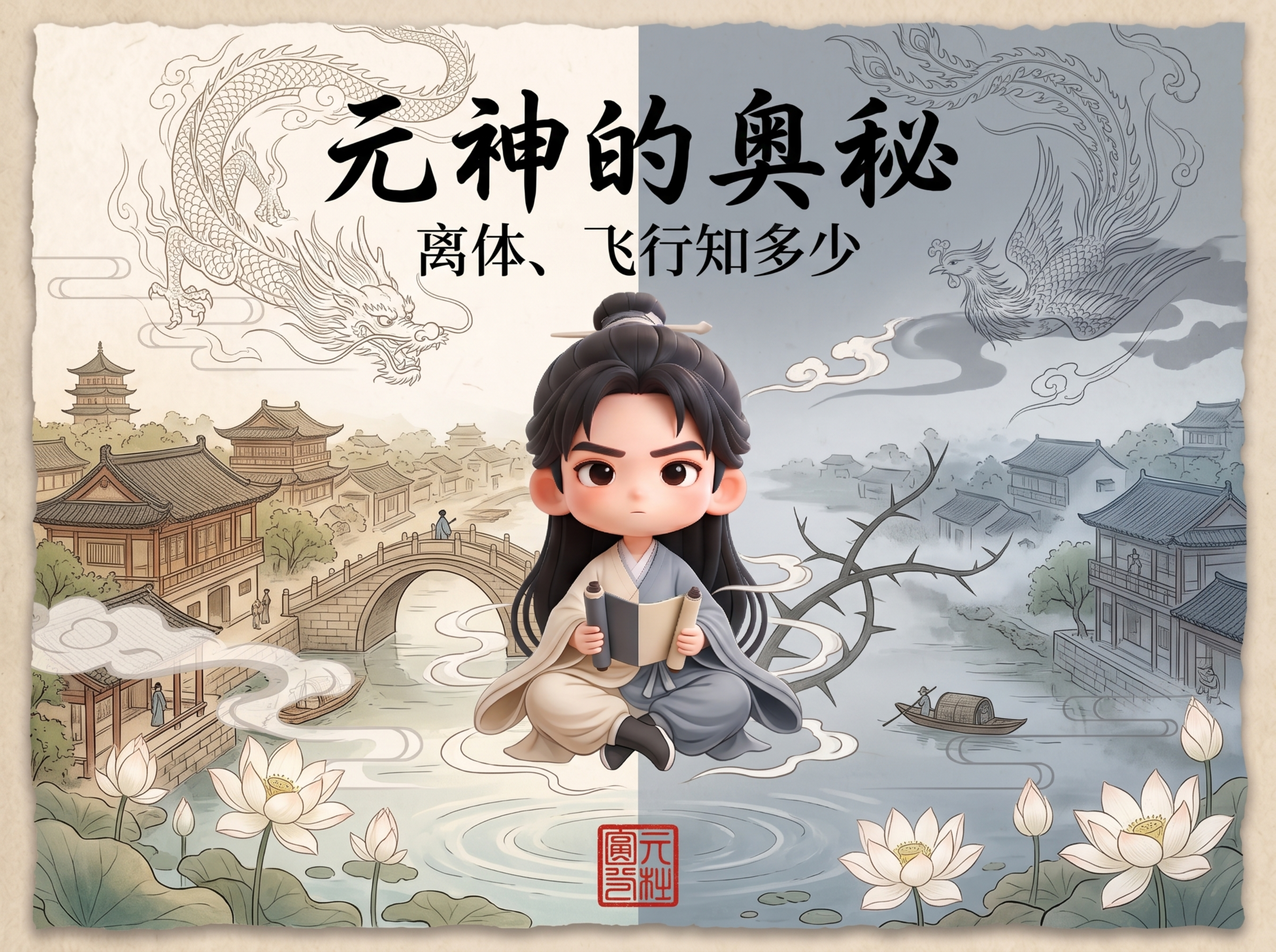 以上传图片人物的五官为蓝本塑造IP Q版，做视频封面。主标题为… - 图片创意预览