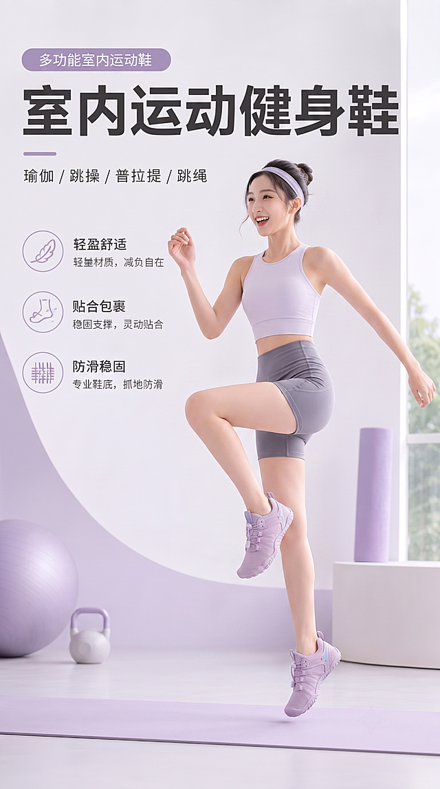帮我把模特换一个跳操动作