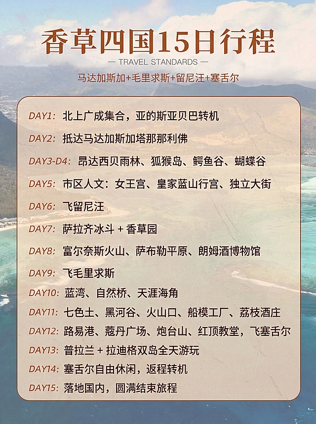 现代感与自然融合的3D风设计，赛博朋克元素点缀，霓虹灯色系呼应热带风情，金属质感边框强化科技感，虚拟现实视角呈现香草四国梦幻旅程。
