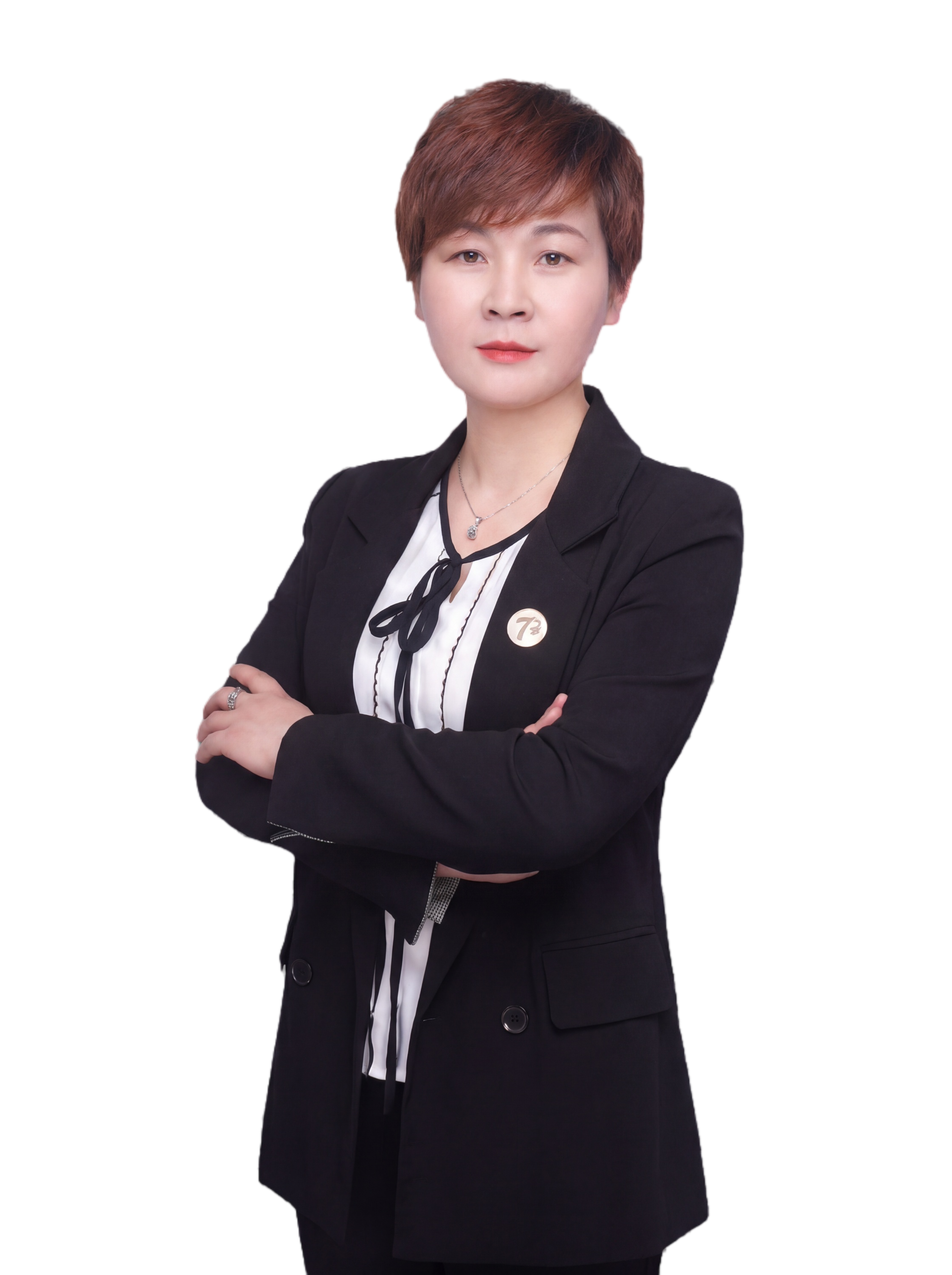 参考图中保留第四个女士脸型、短发发型、年龄等特征生成职场形象照… - 图片创意预览