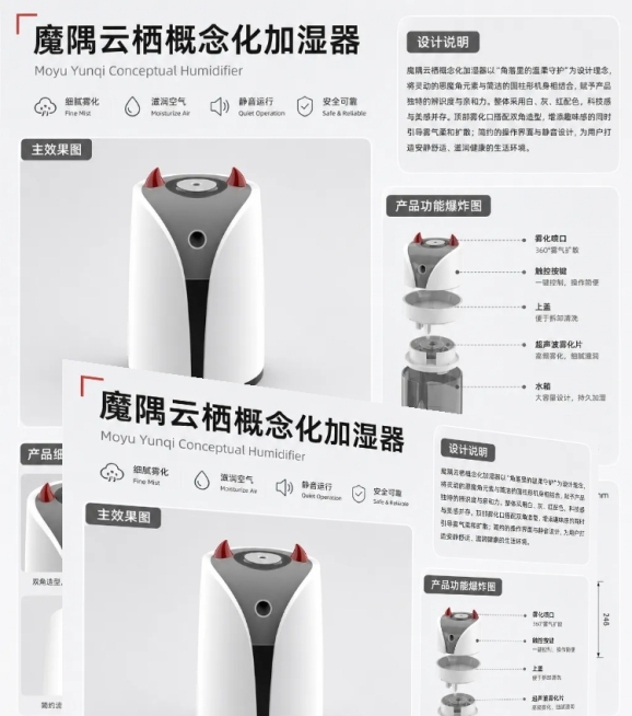 生成加湿器展板预览效果