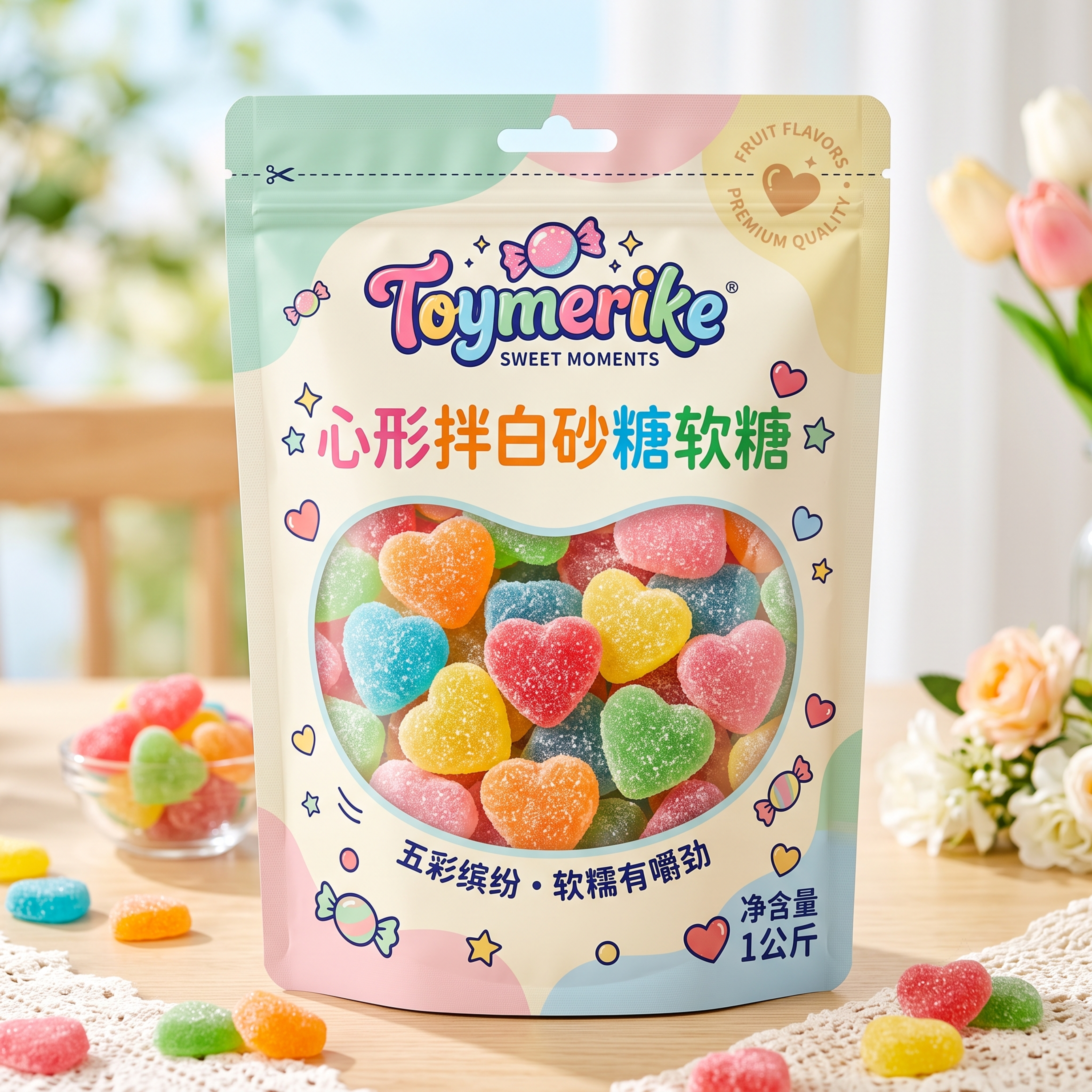 设计心形软糖包装 - 图片创意预览