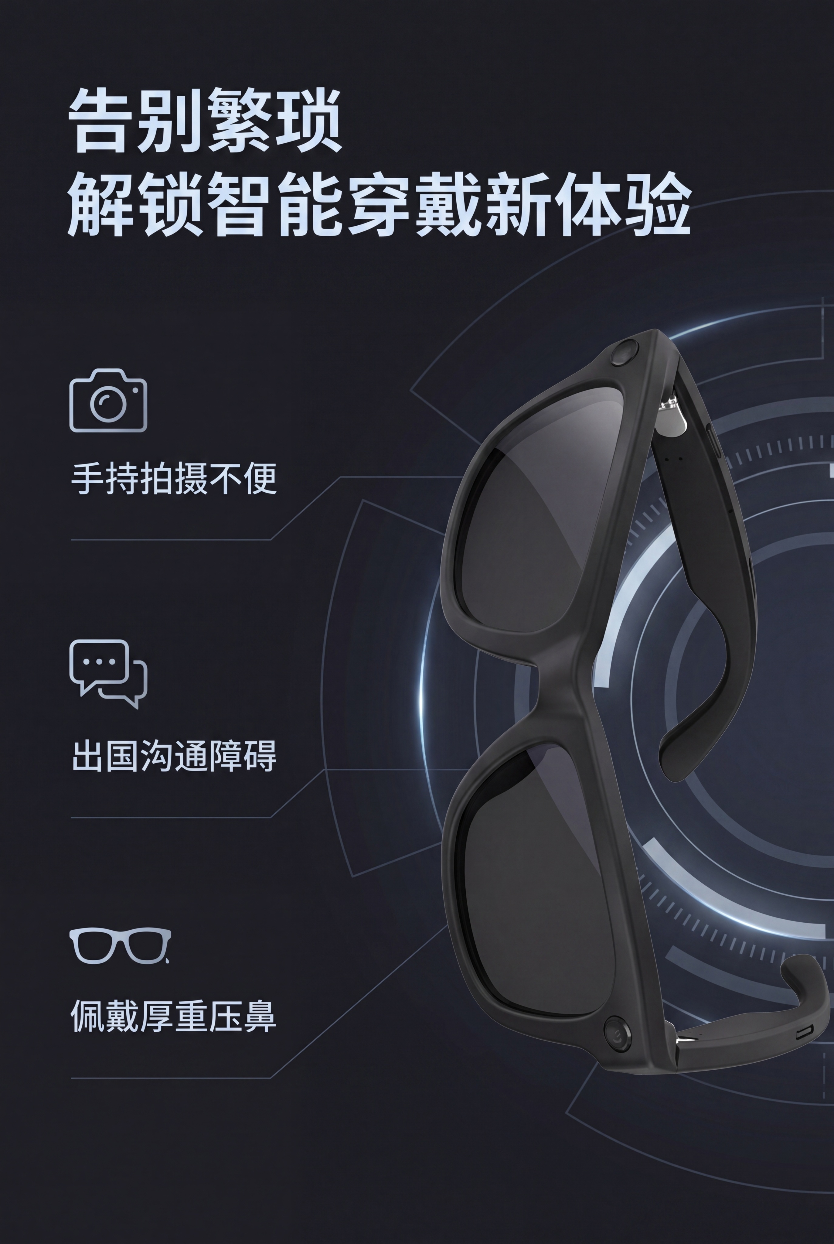 2:3 竖版电商详情图，第 2 屏（痛点引入屏），未来科技风搭… - 图片创意预览