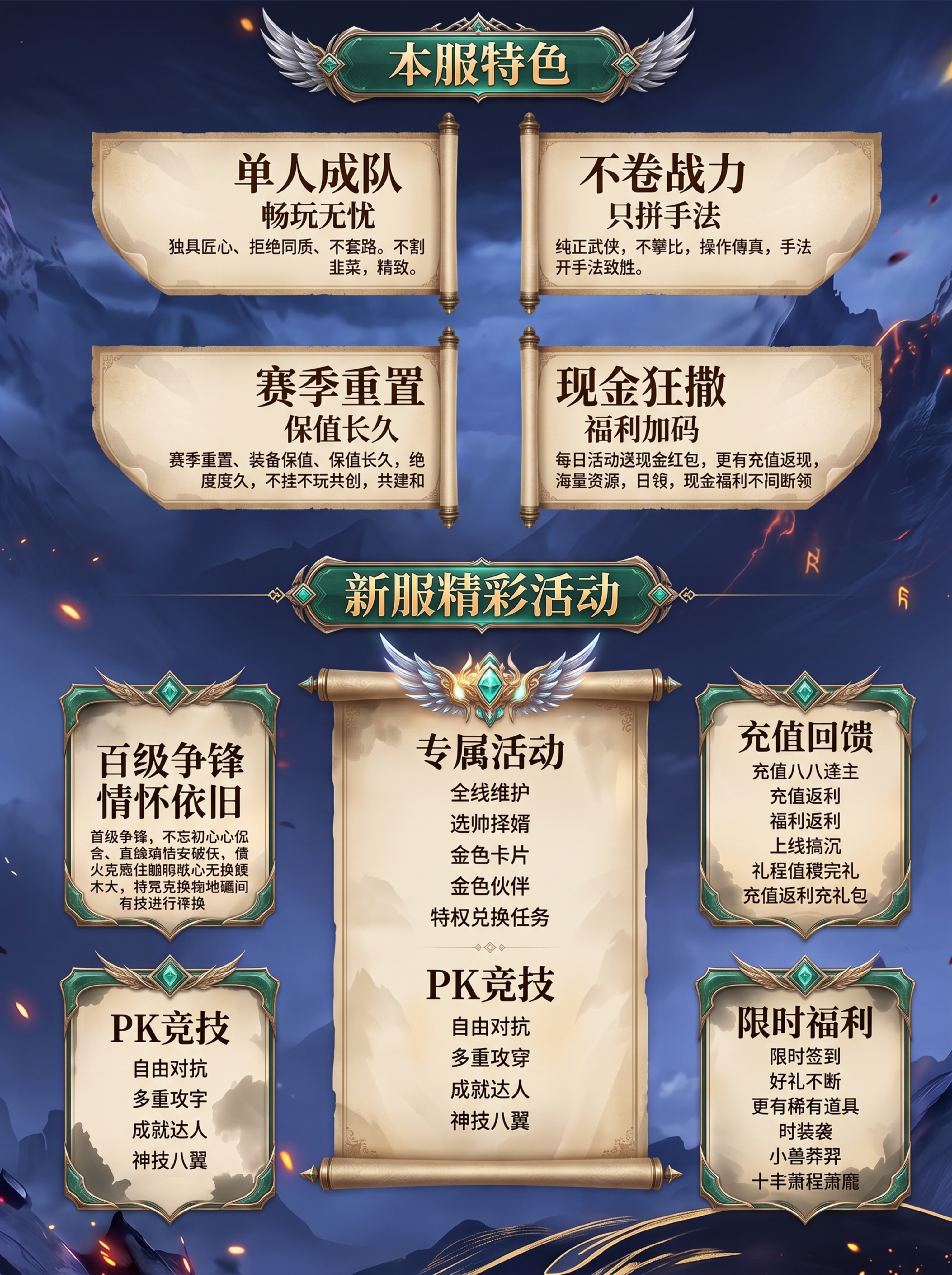 重新绘制这张游戏宣传图的所有UI边框，提升分辨率到4K高清，修… - 图片创意预览
