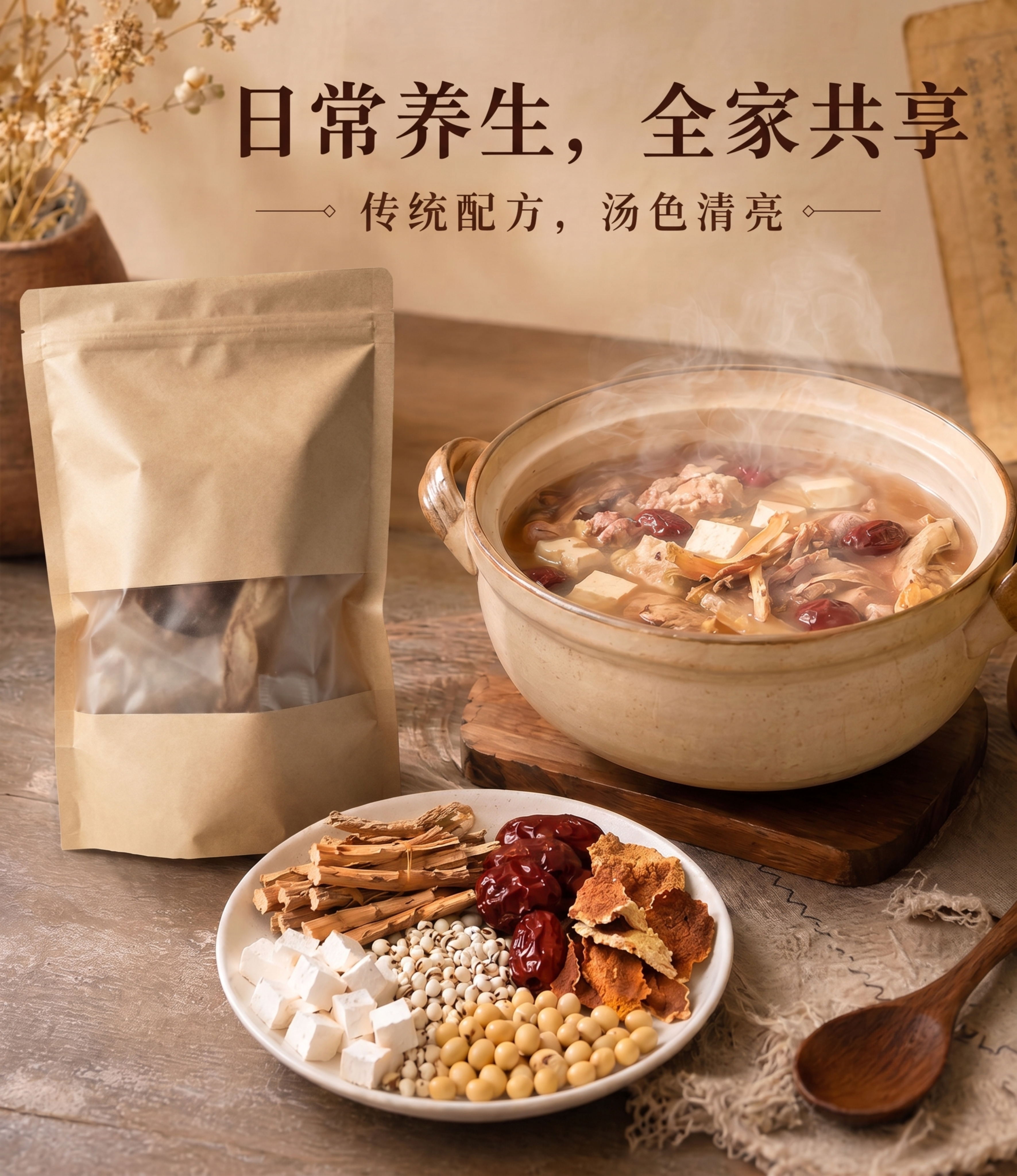 将图中原有的带文字和图案的包装替换成第三张白底图里的牛皮纸包装… - 图片创意预览