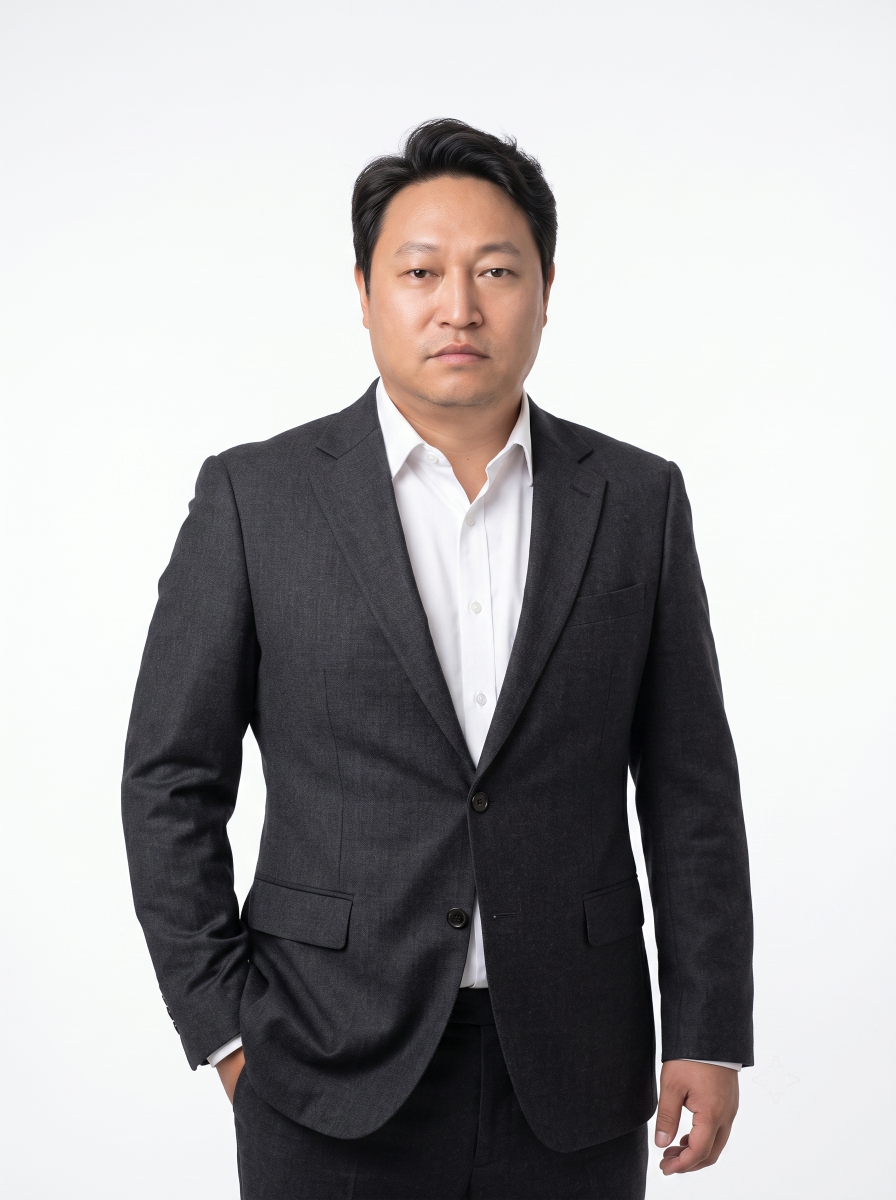 参考图中保留人物脸型、发型、年龄等特征生成职场形象照，标准焦段… - 图片创意预览