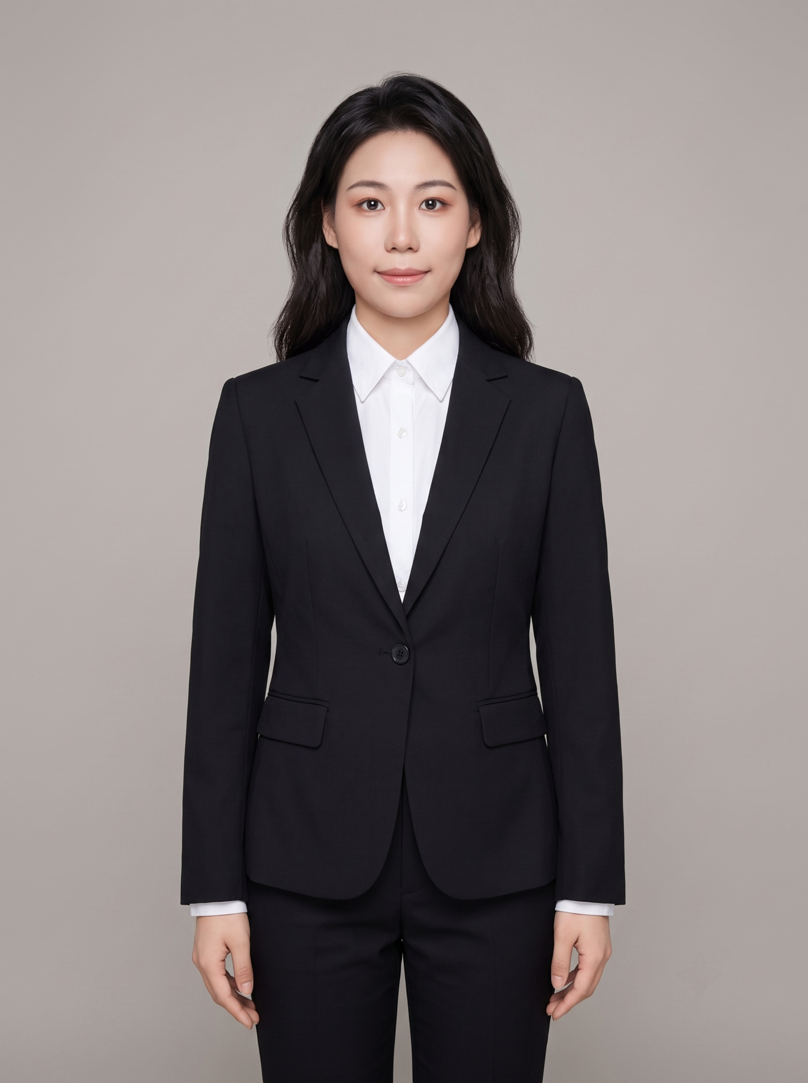 参考图中保留人物脸型、发型、年龄等特征生成职场形象照，标准焦段… - 图片创意预览