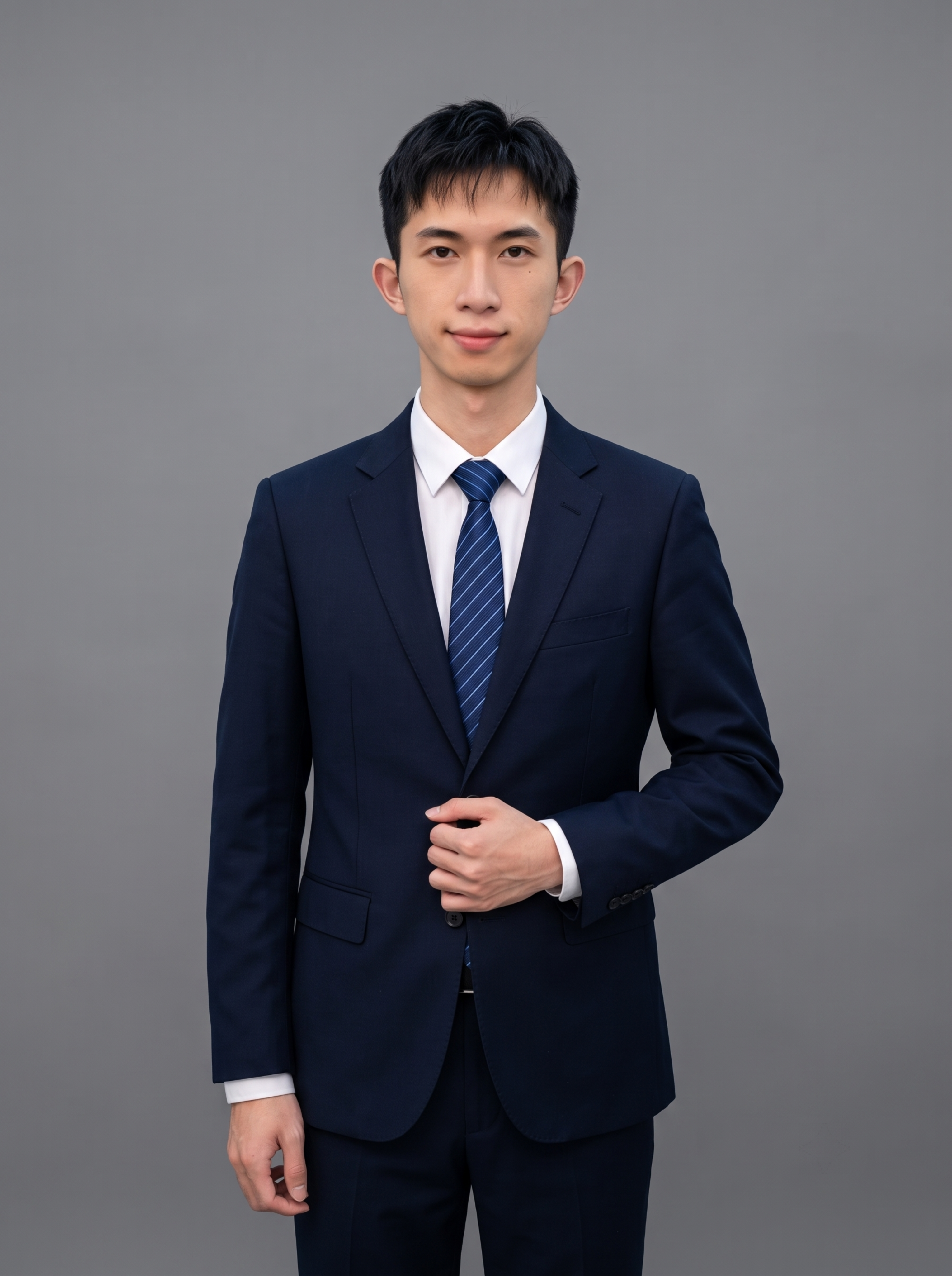 参考图中保留人物脸型、发型、年龄等特征生成职场形象照,标准焦段… - 图片创意预览