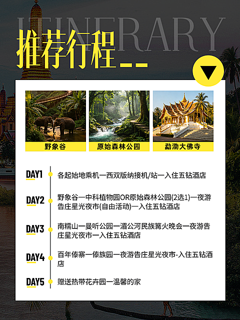 种草旅游行程旅游推荐小红书配图