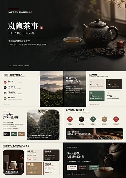 茶饮品牌ppt模版