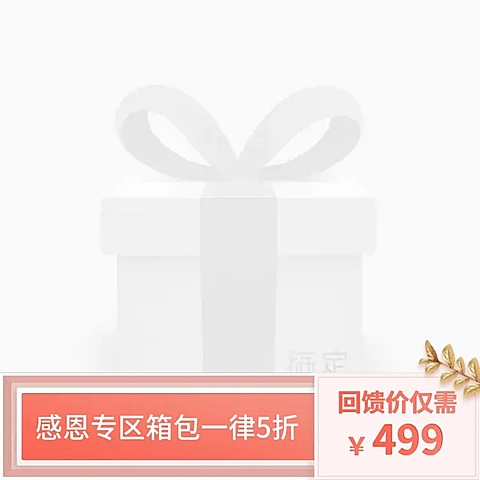 感恩节温馨简约主图图标
