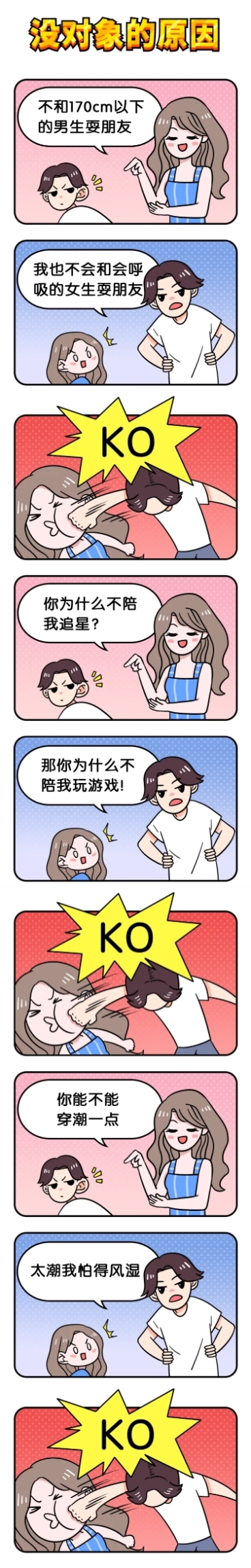 对象对话漫画条漫长图预览效果