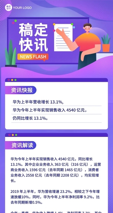 速报快报快讯资讯早报文章长图