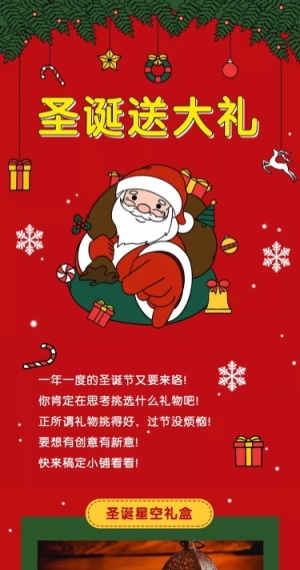 圣诞节活动促销喜庆文字排版文章长图