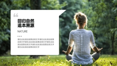 并列关系1项PPT图文页