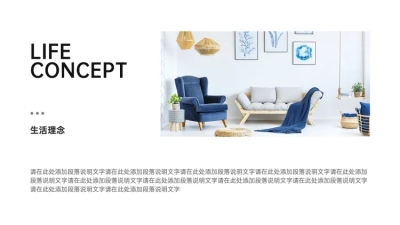 并列关系1项PPT图文页
