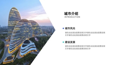 并列关系2项PPT图文页