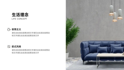 并列关系2项PPT图文页
