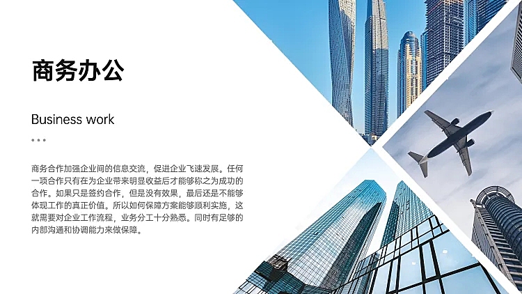 并列关系1项PPT图文页