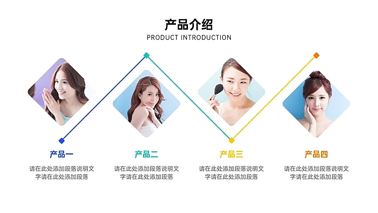 并列关系4项PPT图文页