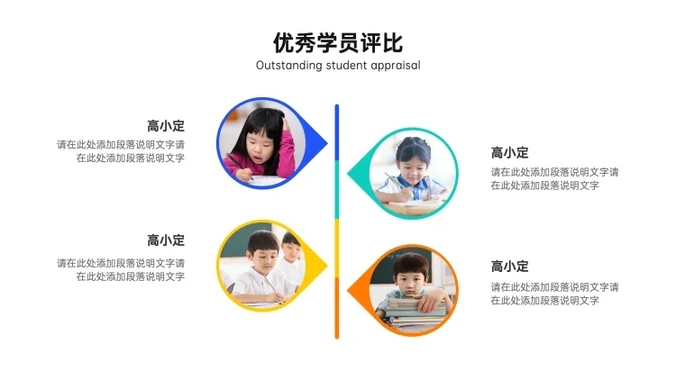 并列关系4项PPT图文页预览效果