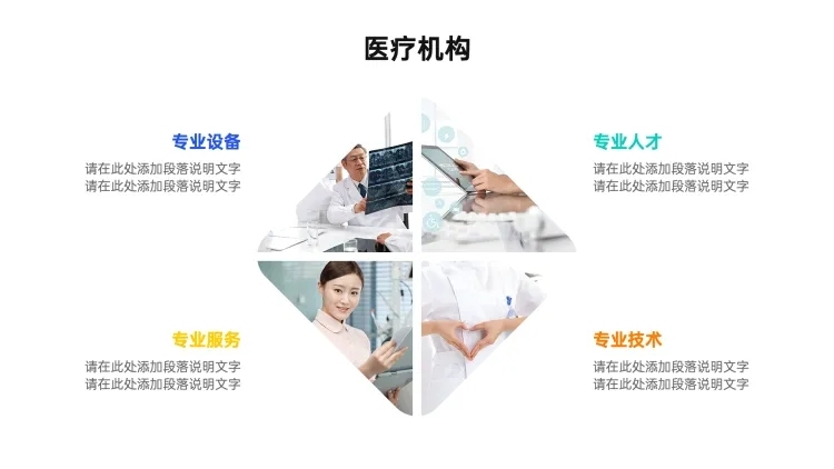 并列关系4项PPT图文页预览效果