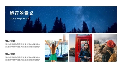 并列关系2项PPT图文页