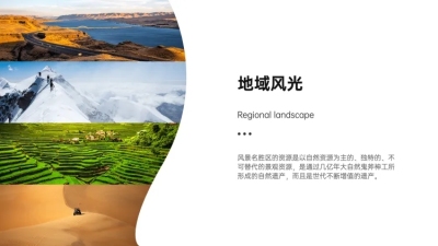 并列关系1项PPT图文页