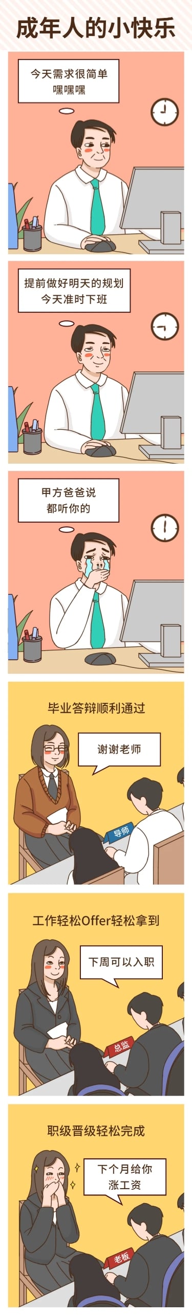 漫画卡通商务人物表情包条漫预览效果