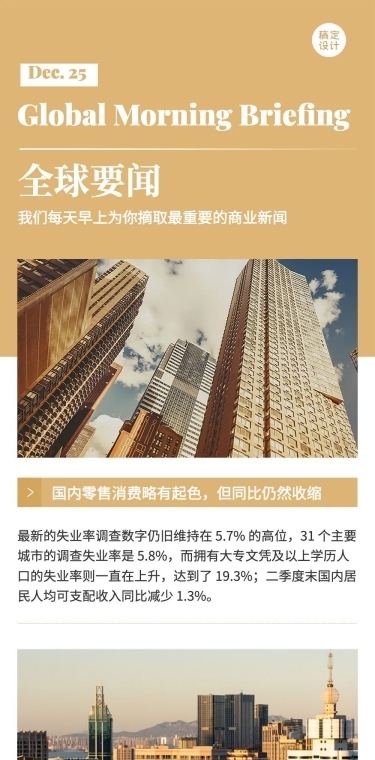 电子简报新闻资讯头条报告长图