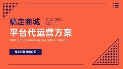 互联网通用运营方案PPT封面